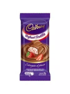 Cadbury de yoghurt frutilla viene sin relleno