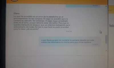Mercado libre no me devuelve mi dinero
