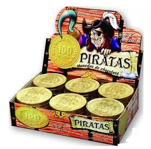 Moneda de chocolate en mal estado