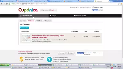 No se ven los cupones en la pagina WEB
