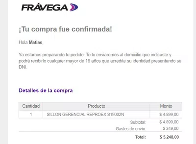 Estafa de parte de Frávega