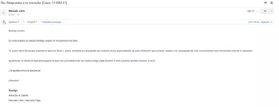 Mercadolibre no me acredita dinero de una devolución desde enero