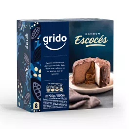 Postre escoces lleno de hielo
