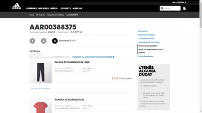 Que me envien el pedido que ya pague hace dos semanas
