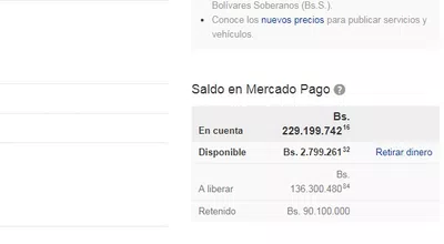 Desbloqueo de dinero retenido mercadopago