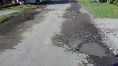 Bacheo, grandes pozos