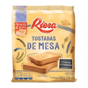 Tostadas con agujeros