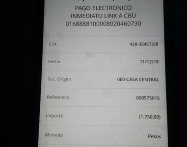 Extracciones de mí tarjeta debito
