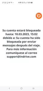Me bloquearon x mandar mensajes