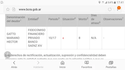 Sistema de deudores