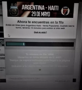 Problema entradas argentina haiti 29/05/2018