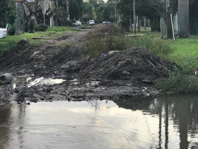 Barro tapó la sanja