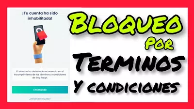 Rappi Cuenta inhabilitada