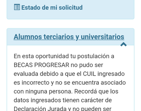 Como hacer para modificar mis datos que está como declaración jurada. en becas p