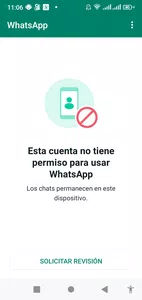 Estoy suspendido en whatsapp