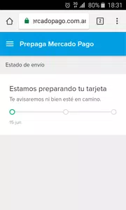 Tarjeta de mercadopago