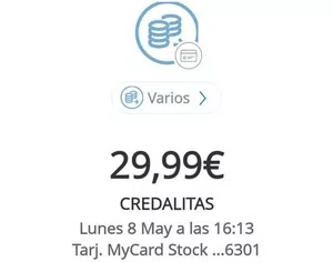 Que simplemente pregunte para un crédito, y me cobran