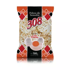 Fideos cinta todos rotos