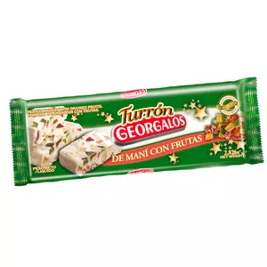Bichos en turrón de maní con fruta