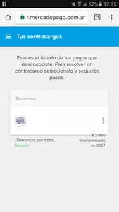 Devolverme la cuenta urgente
