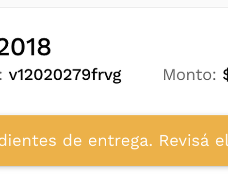 Que me entreguen mis productos