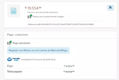 La nueva e$tafa de mercado libre con las falsas facturas de "melipayments"