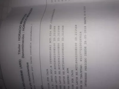 Que me confirmen bien mi cuenta detallada por mail