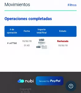 Que nubi me devuelva la plata