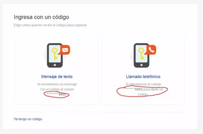 Mi cuenta mercadolibre tiene otro telefono para recuperar datos