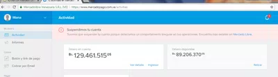 Que me devuelvan el dinero robado por parte de mercado pago y mi cuenta