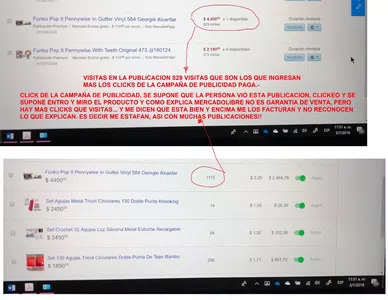 Campaña de publicidad de mercadolibre engañosa estafa cobran el doble sin ventas