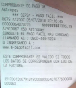Astropay incompetente