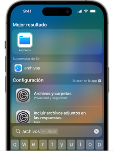 Usa archivos