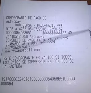 Reclamo por pago no registrado