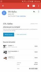 Devolución del dinero