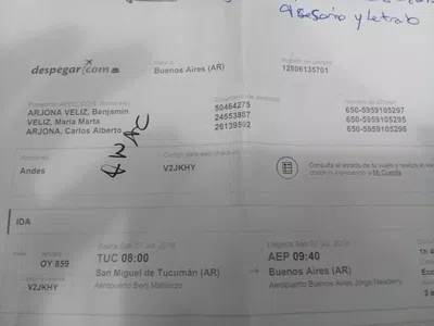 Me reembolsen lo que paga culpa de despegar