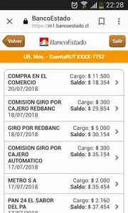 Devolución de dinero