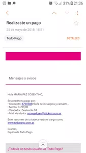 Devolución del dinero