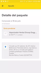 Que me entreguen mi producto a la brevedad