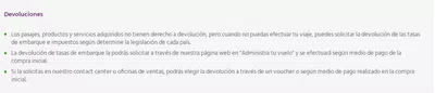 Devolución de tasas aeroportuarias por no volar