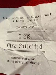 Más de 2hs de espera en sucursal huerfanos de claro chile!