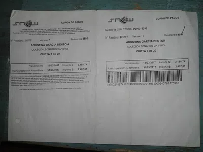 Reimprimir el cupon de pago