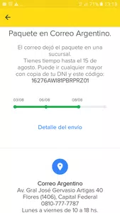 Necesito saber donde está mi encomienda y cuando llega