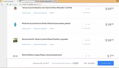Envio gratis al superar 1400$