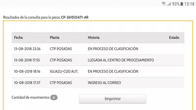 Que llegue en tiempo y forma el envío