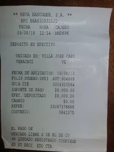 Reembolso de el  dinero que deposite en la compra de un iphone 8