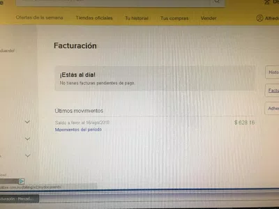 Saldo a favor en facturación de mercado libre y no puedo usar ese dinero