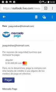 Devuelvan la plata de la tarjeta de crédito o acrediten en la cuenta
