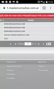 Qué me acrediten el dinero de la tarjeta de crédito terminada 1622 con los 30000