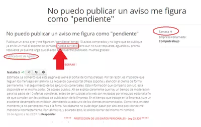 Esta penado difundir, exhibir los datos personales - Ley 25.326 !!!!!!!!!!!!!!!!